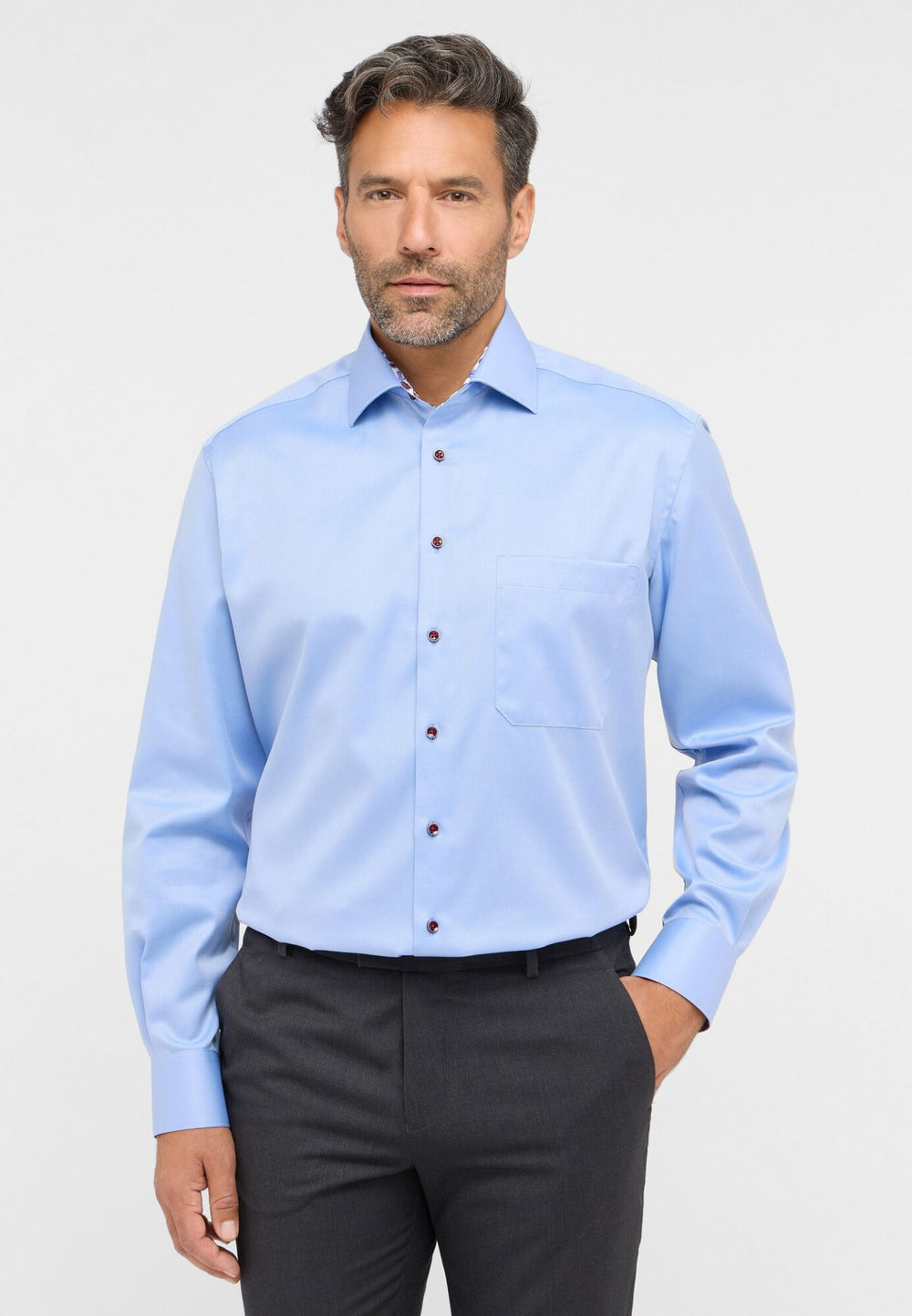 Image for ETERNA BLUE REGULAR FIT SHIRT | Eterna | Morans Menswear