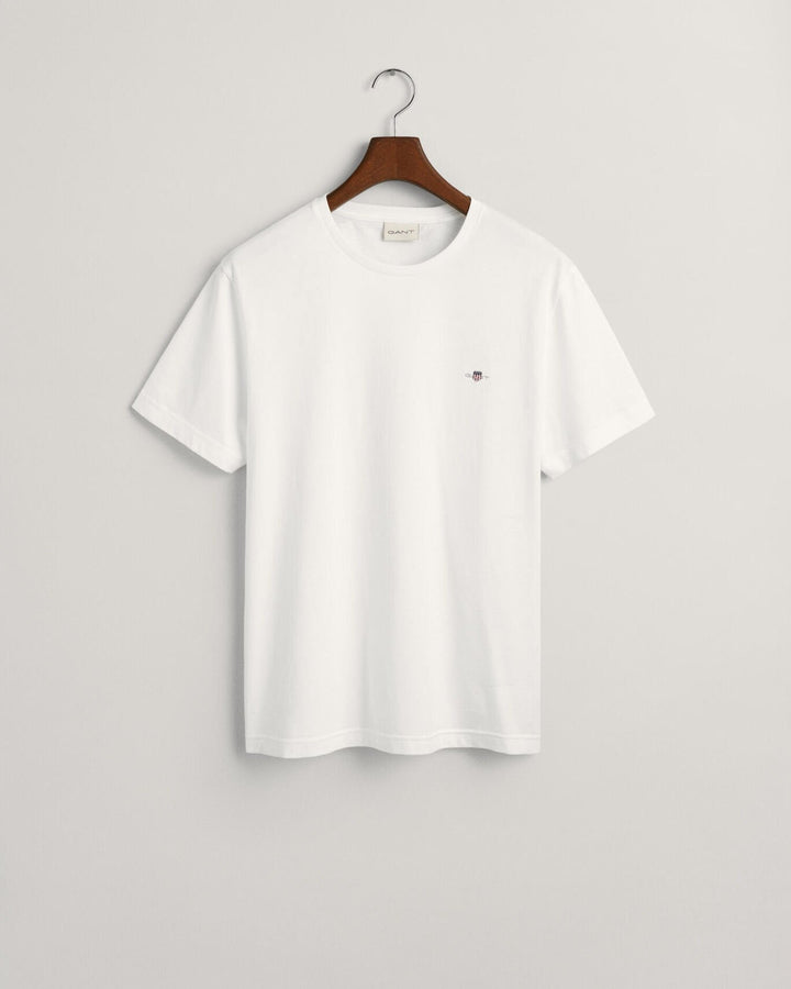 Image for GANT SHIELD WHITE TEE | GANT | Morans Menswear