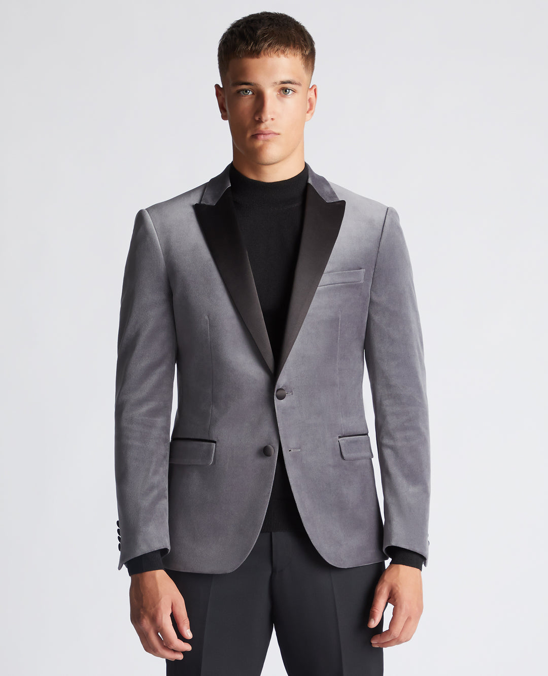Image for REMUS GREY MONTI VELVET JACKET | Remus Uomo | Morans Menswear