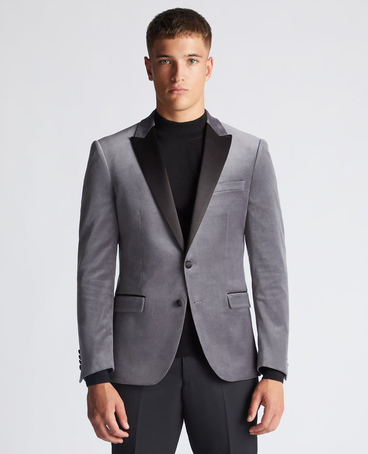 Image for REMUS GREY MONTI VELVET JACKET | Remus Uomo | Morans Menswear