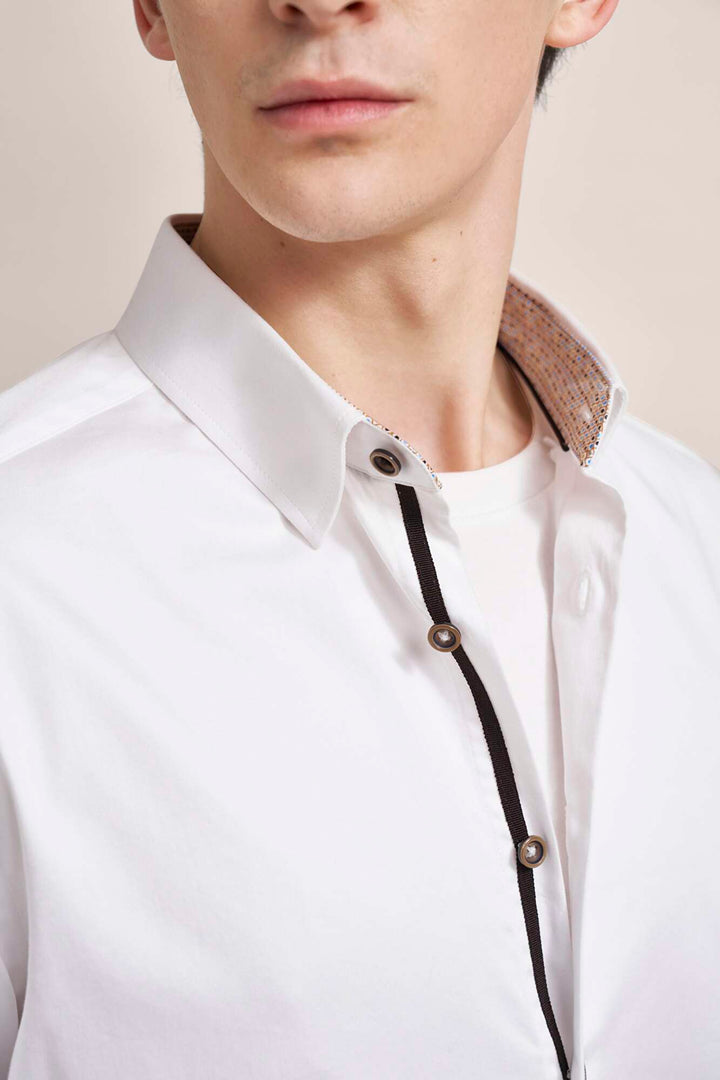 Image for BUGATTI WHITE OXFORD SHIRT | Bugatti | Morans Menswear
