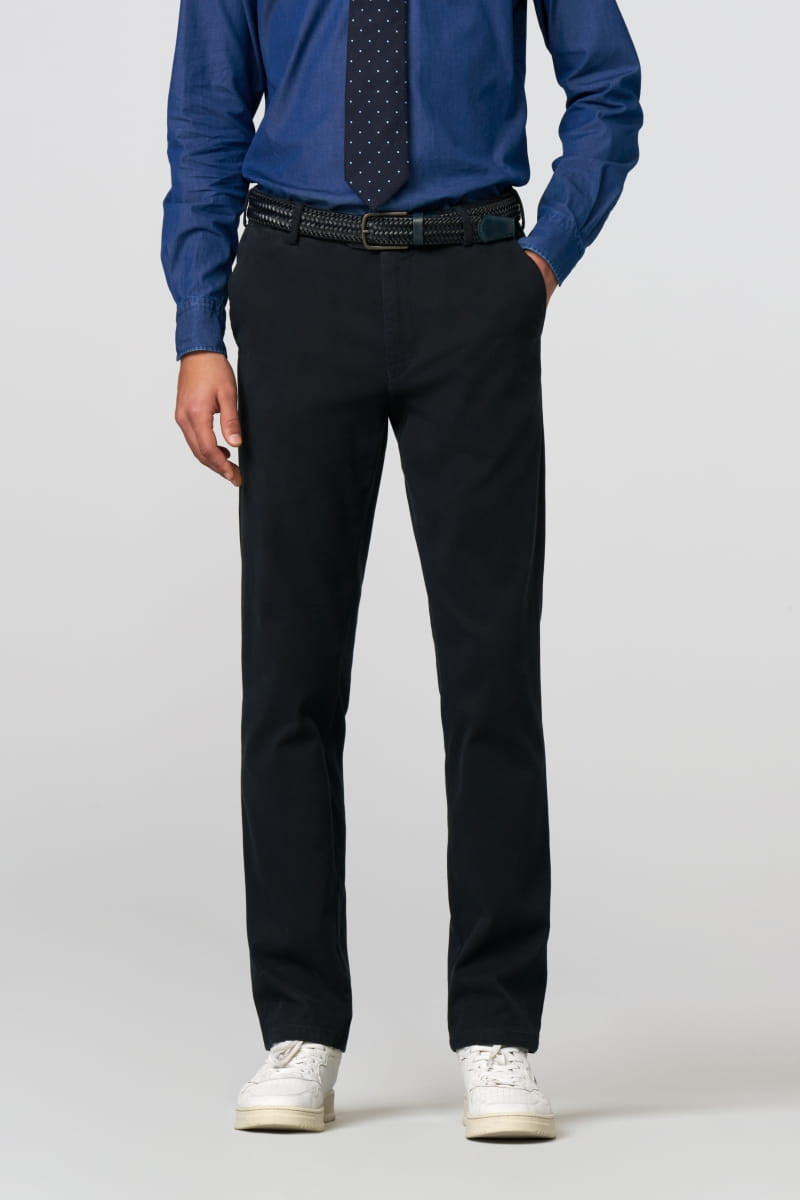 Image for MEYER OSLO NAVY CHINO | Meyer Chinos | Morans Menswear