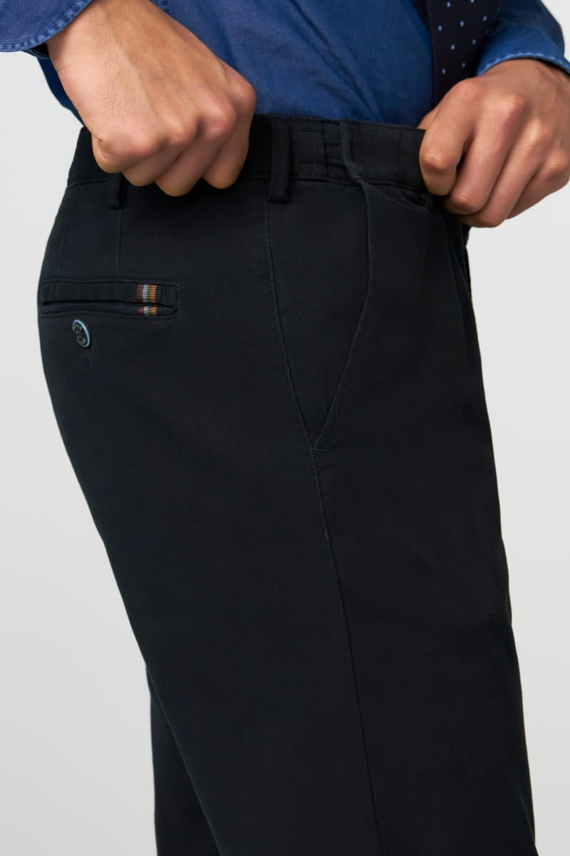 Image for MEYER OSLO NAVY CHINO | Meyer Chinos | Morans Menswear