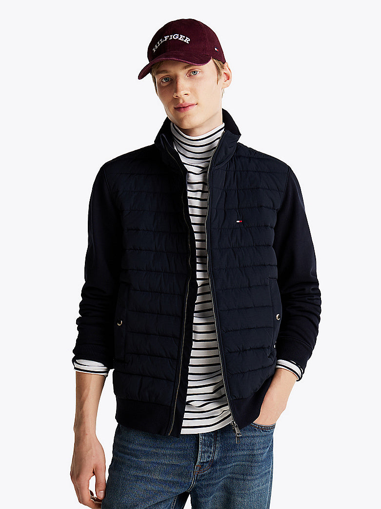 Image for TOMMY HILFIGER MIX MEDIA STAND JACKET | Tommy Hilfiger | Morans Menswear