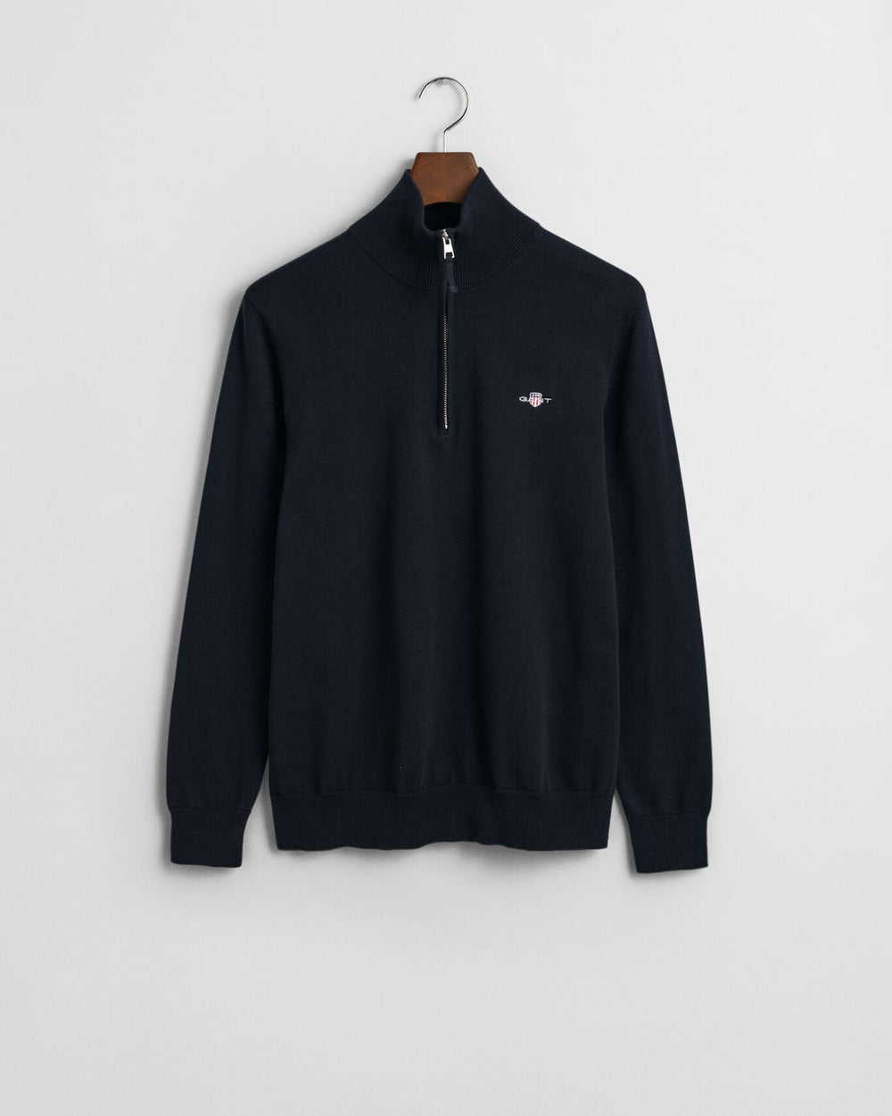 Image for GANT CLASSIC COTTON 1/2 ZIP SWEATER | GANT | Morans Menswear