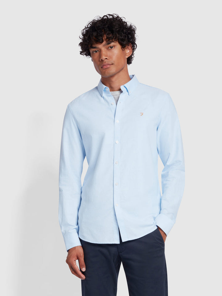 Image for FARAH BREWER BLUE SHIRT | Farah | Morans Menswear