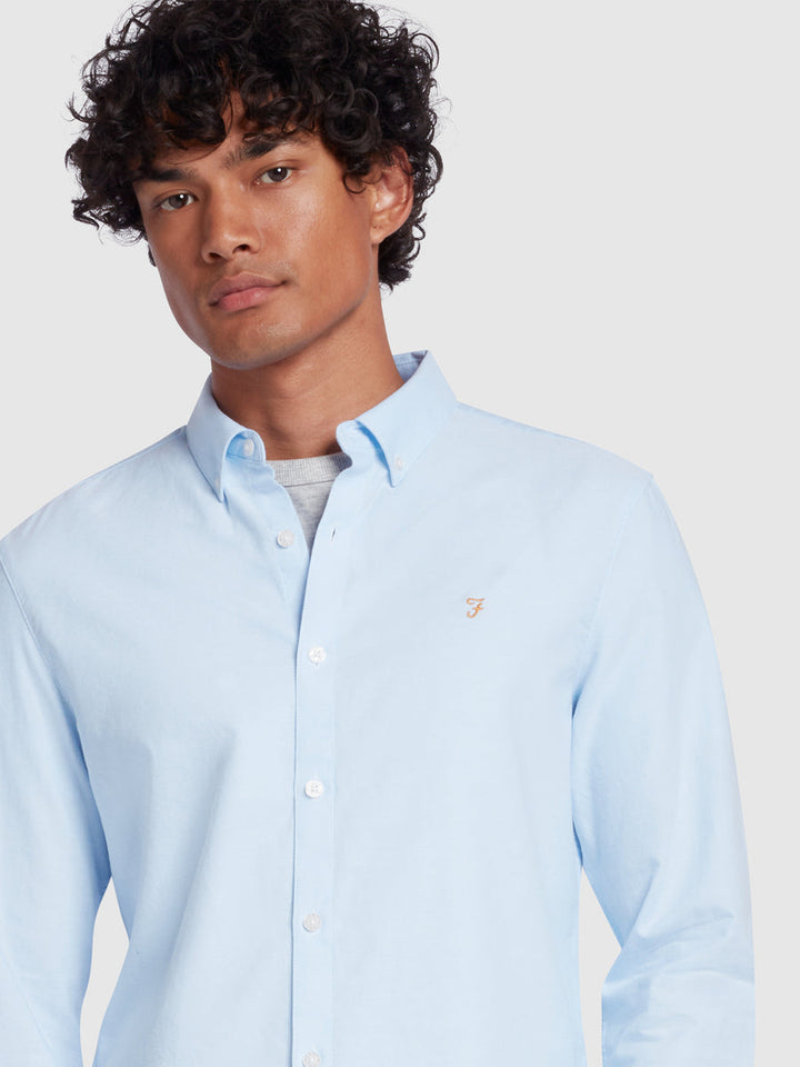 Image for FARAH BREWER BLUE SHIRT | Farah | Morans Menswear