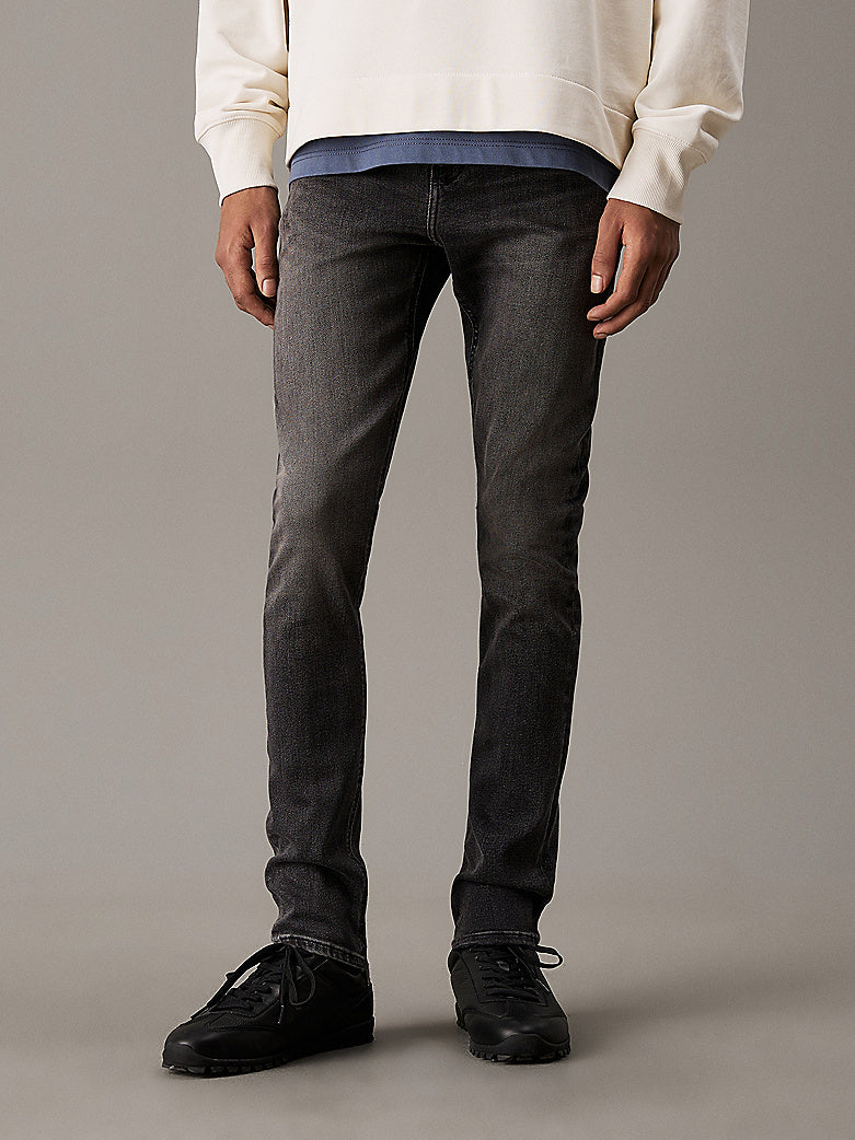 Image for CALVIN KLEIN GREY SKINNY JEANS | Calvin Klein | Morans Menswear
