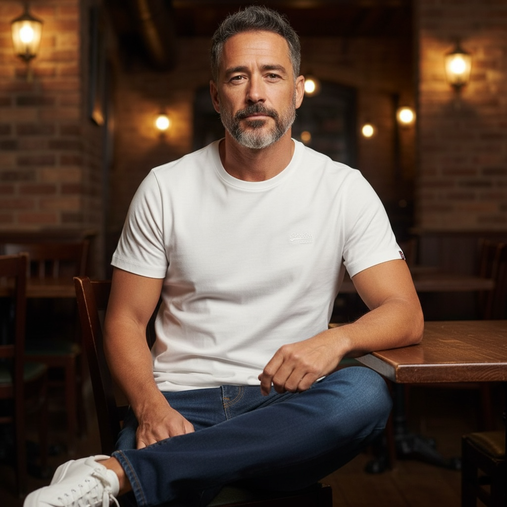 Image for SUPERDRY ESS LOGO EMB TEE | Superdry | Morans Menswear