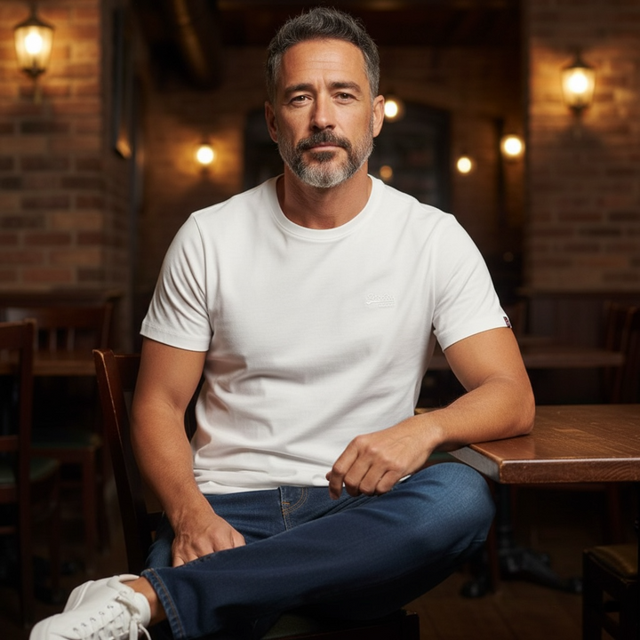 Image for SUPERDRY ESS LOGO EMB TEE | Superdry | Morans Menswear