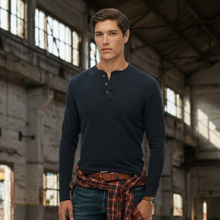 Image for SUPERDRY MERCHANT GRANDAD TOP | Superdry | Morans Menswear