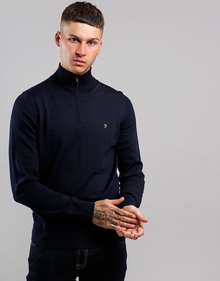 Image for FARAH REDCHURCH MERINO WOOL ZIP SWEATER | Farah | Morans Menswear