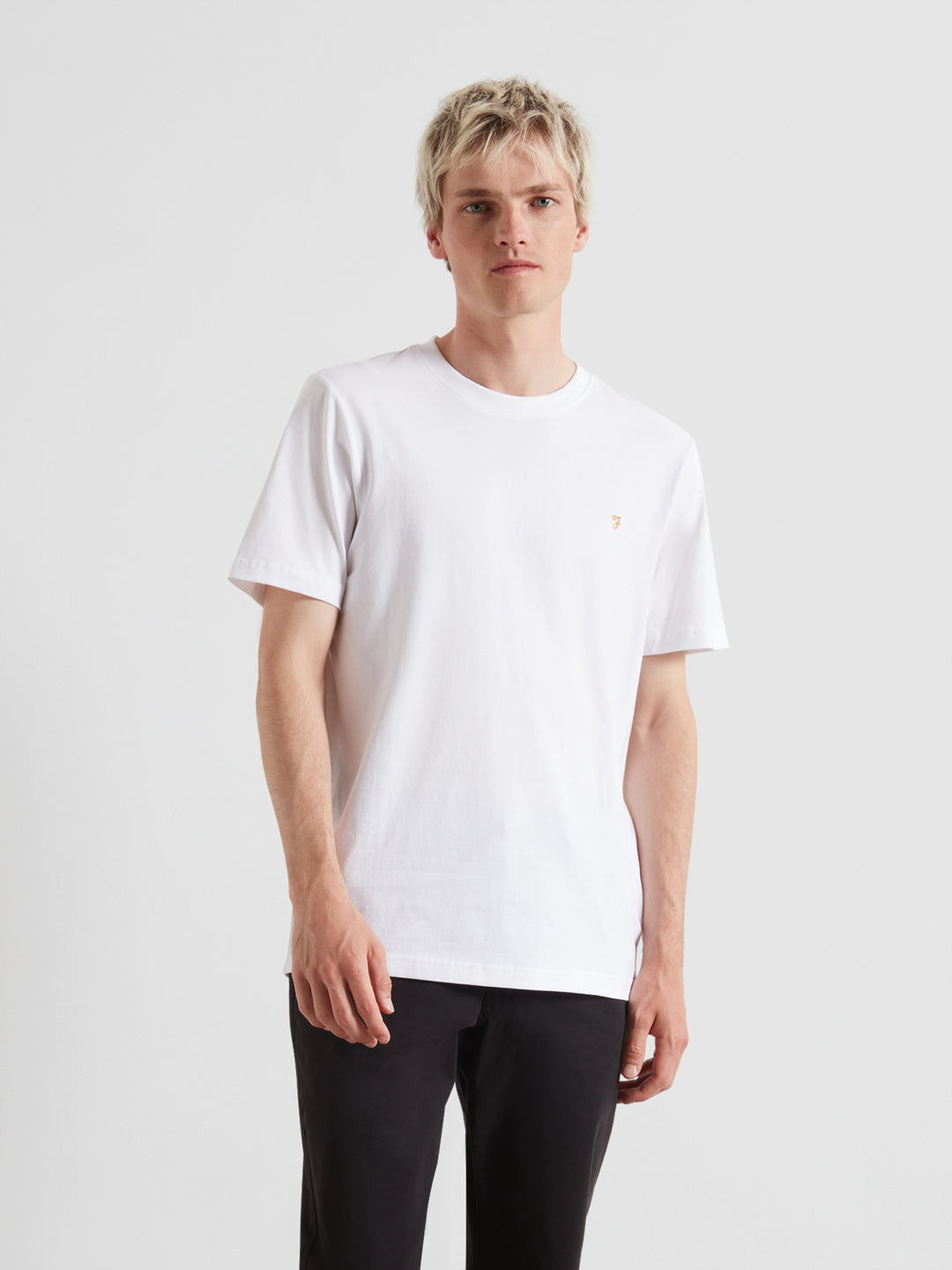Image for FARAH DANNY REG SS WHITE TEE | Farah | Morans Menswear