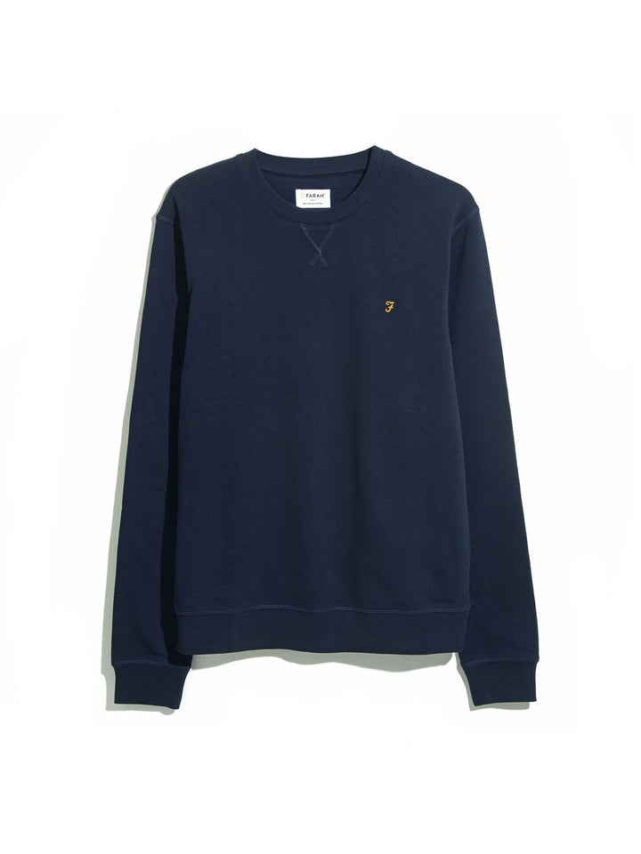 Image for FARAH TIM NEW CREW NAVY SWEAT | Farah | Morans Menswear