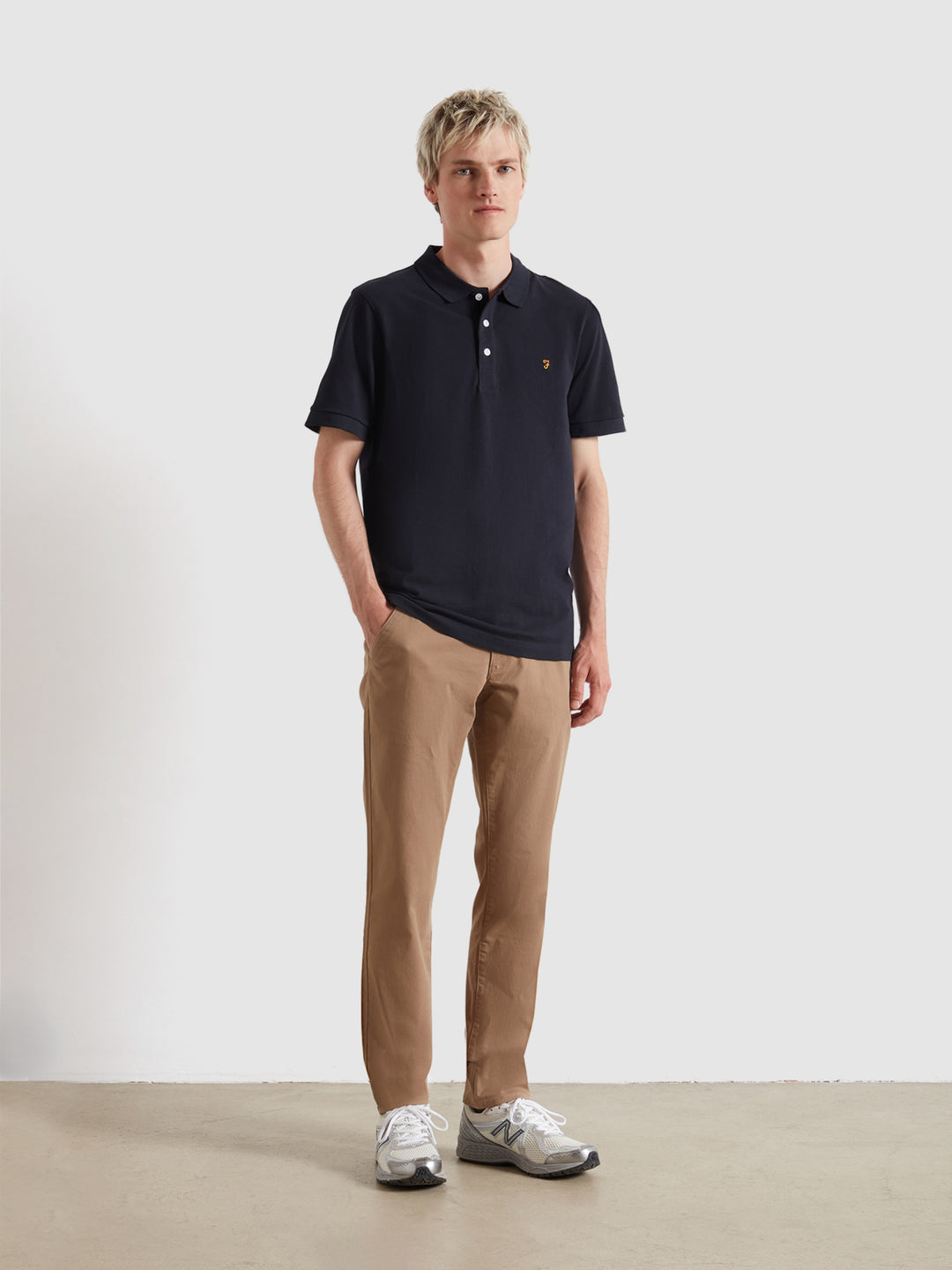 Image for FARAH BLANES SS NAVY POLO | Farah | Morans Menswear