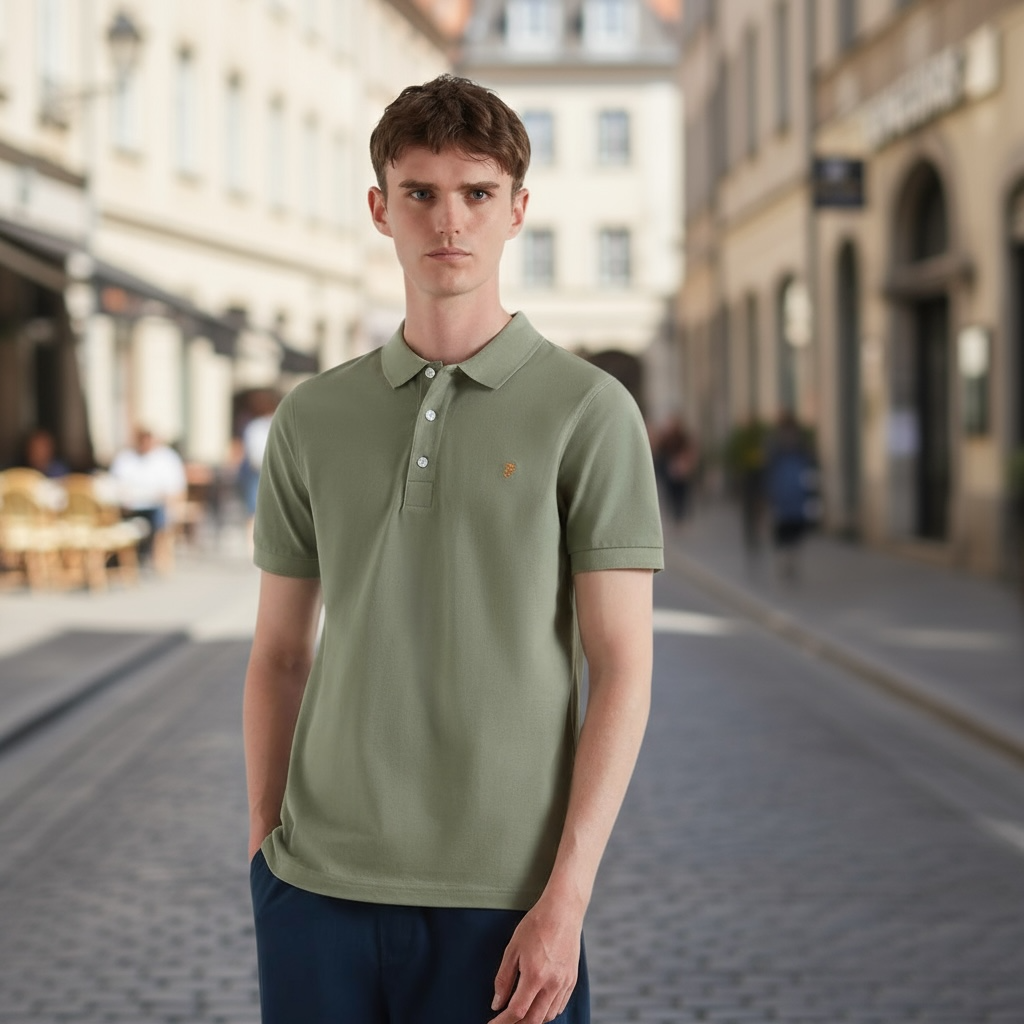 Image for FARAH BLANES SS NAVY POLO | Farah | Morans Menswear