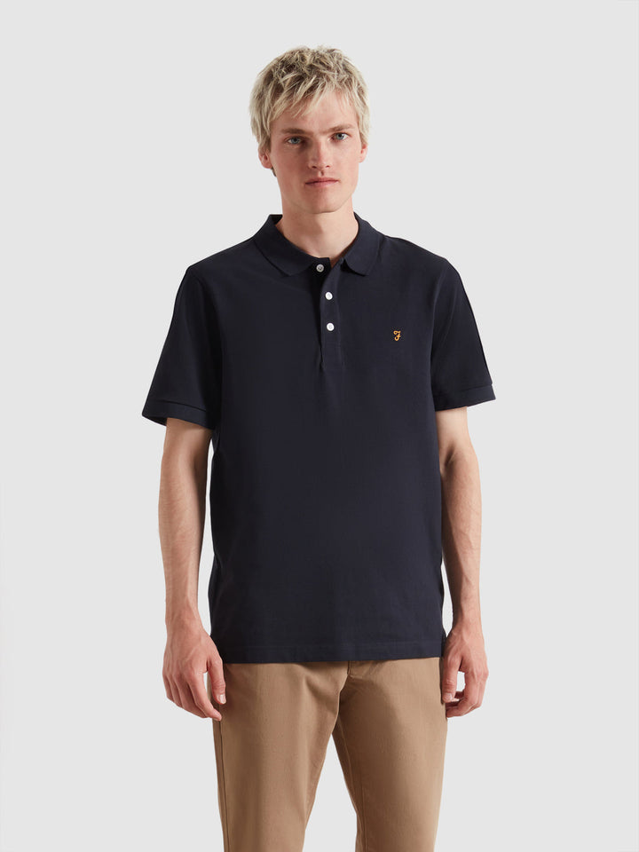 Image for FARAH BLANES SS NAVY POLO | Farah | Morans Menswear