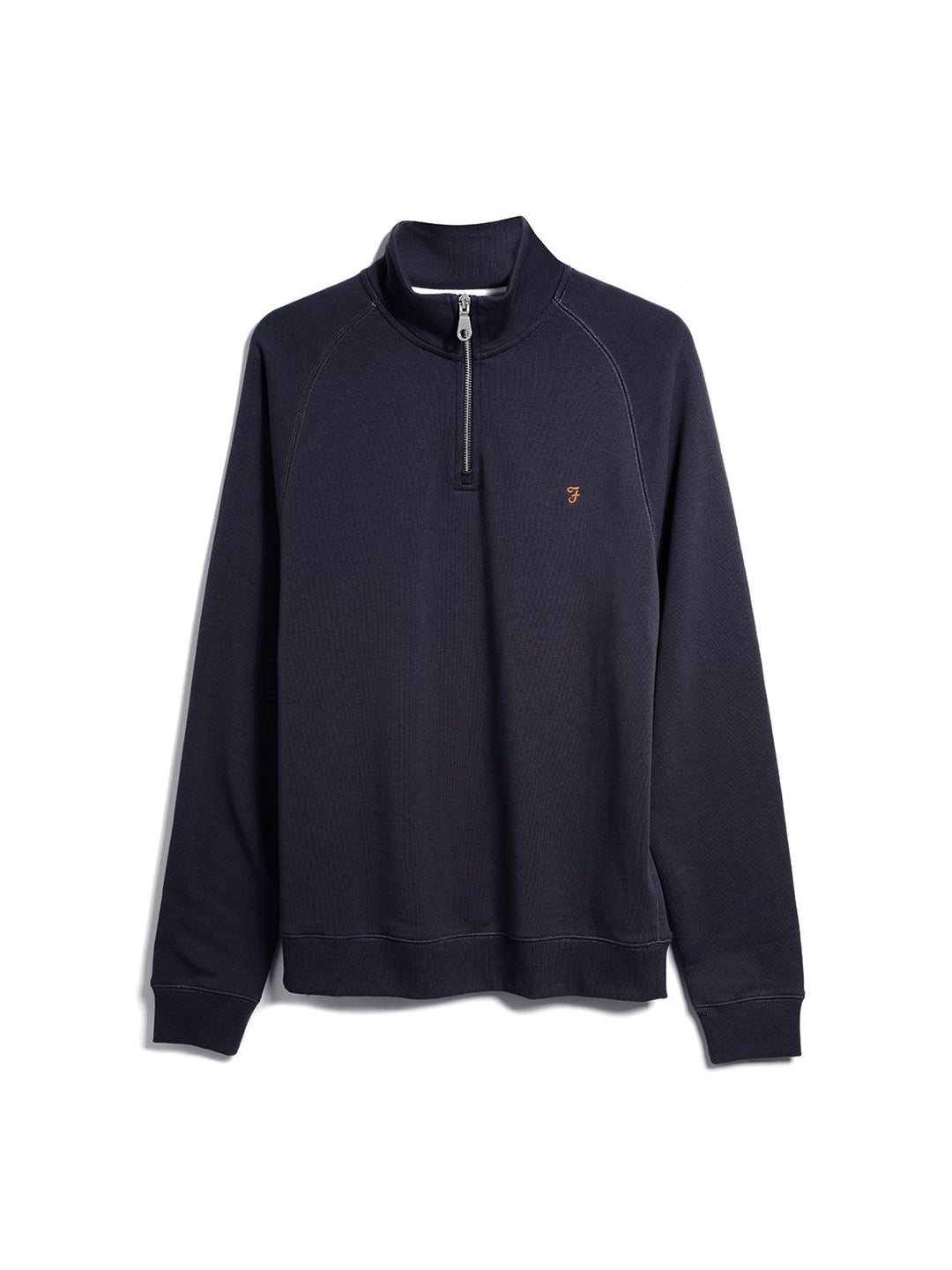 Image for FARAH JIM 1/4 ZIP NAVY SWEATER | Farah | Morans Menswear