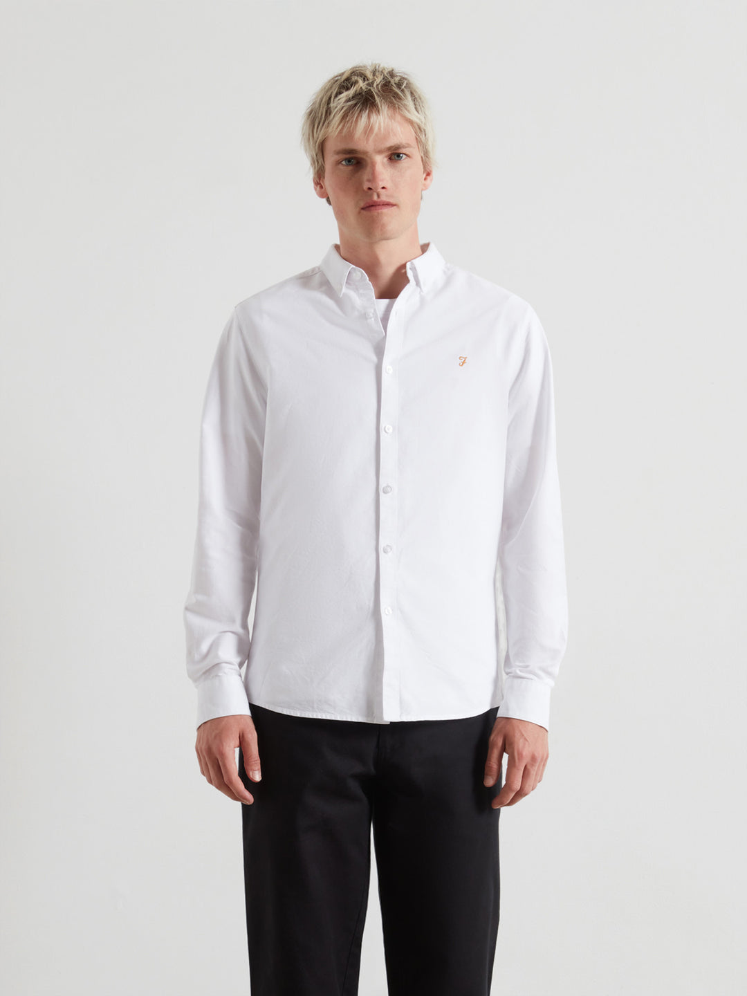 Image for FARAH BREWER LS BD WHITE SHIRT | Farah | Morans Menswear