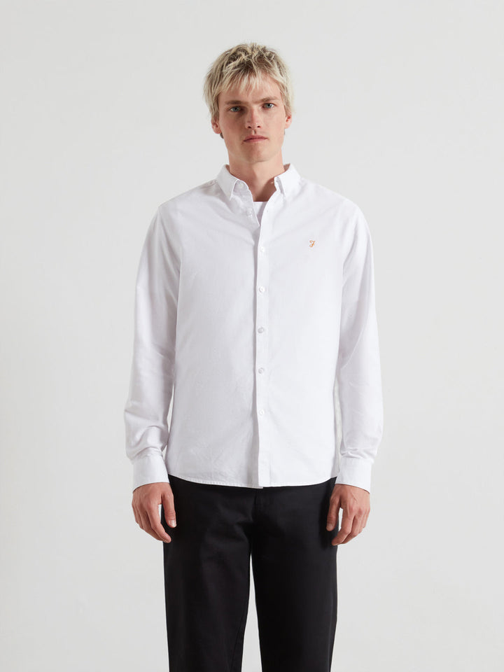 Image for FARAH BREWER LS BD WHITE SHIRT | Farah | Morans Menswear