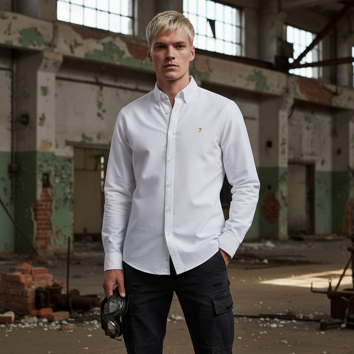 Image for FARAH BREWER WHITE SHIRT | Farah | Morans Menswear