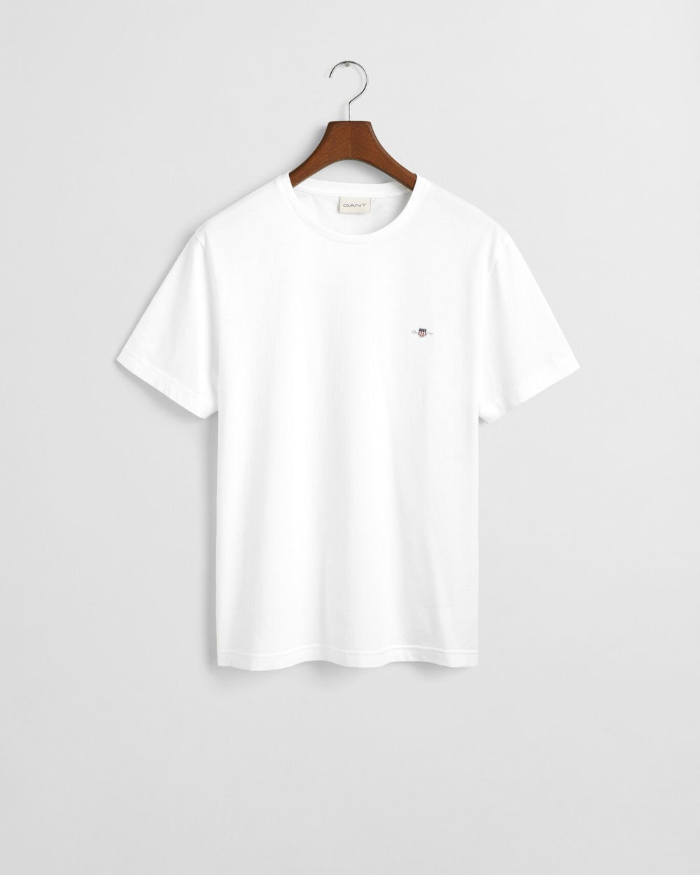 Image for GANT REG SHIELD SS WHITE TEE | GANT | Morans Menswear