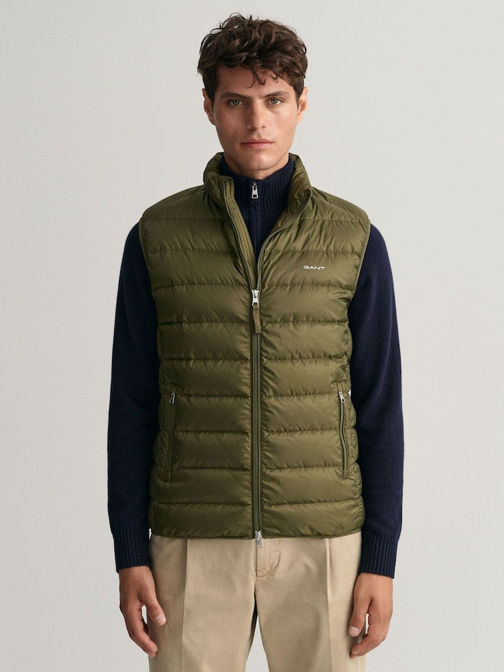 Image for GANT GREEN LIGHT DOWN VEST GILET | GANT | Morans Menswear