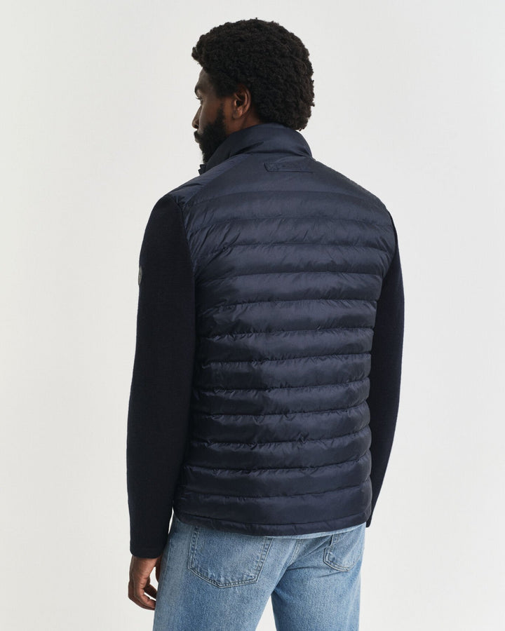 Image for GANT NAVY MIXED MEDIA JACKET | GANT | Morans Menswear