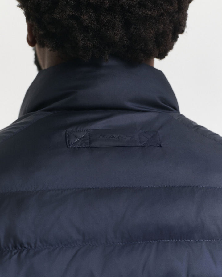 Image for GANT NAVY MIXED MEDIA JACKET | GANT | Morans Menswear