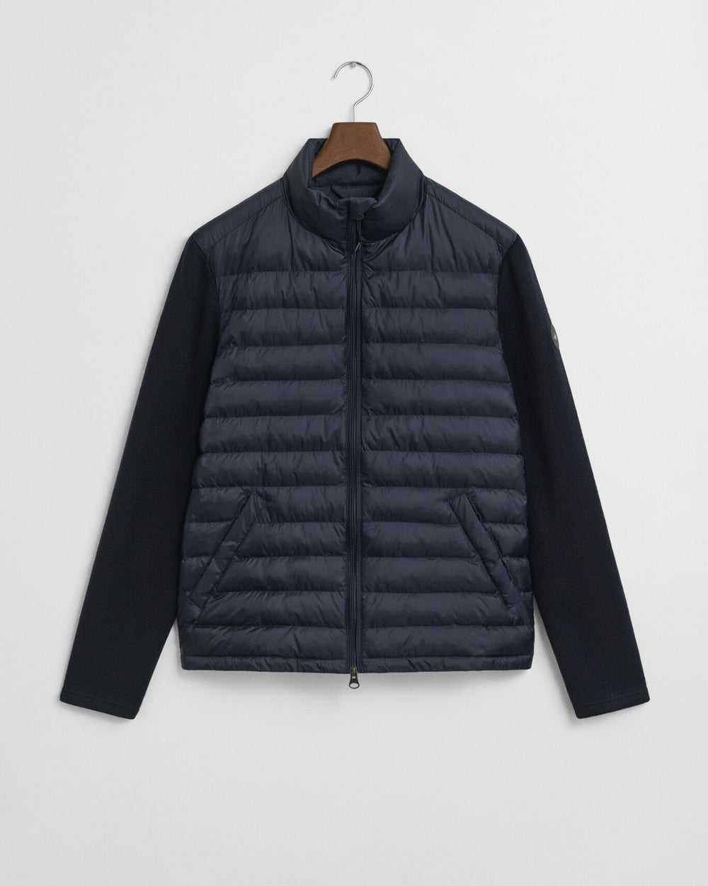 Image for GANT NAVY MIXED MEDIA JACKET | GANT | Morans Menswear