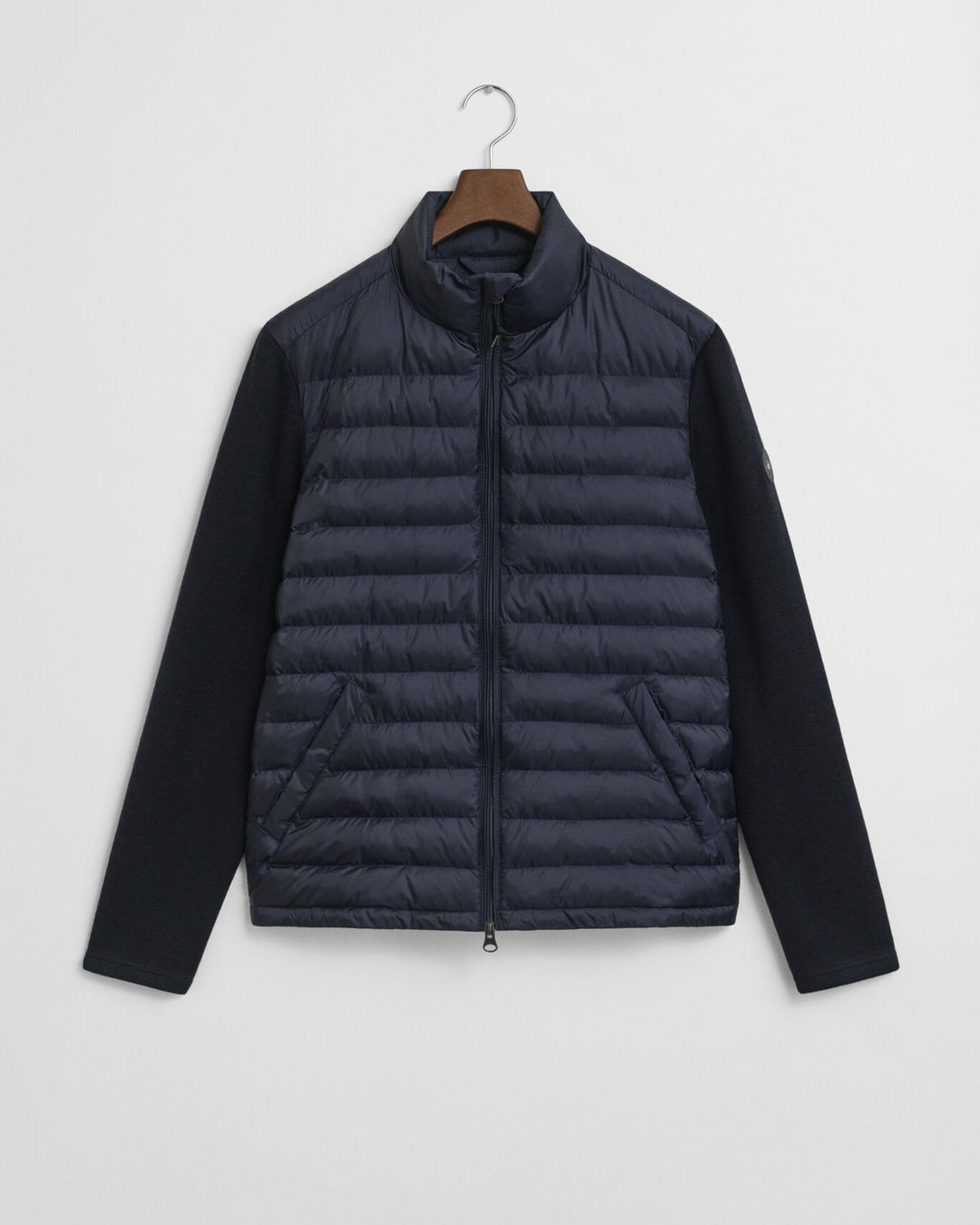 Image for GANT NAVY MIXED MEDIA JACKET | GANT | Morans Menswear