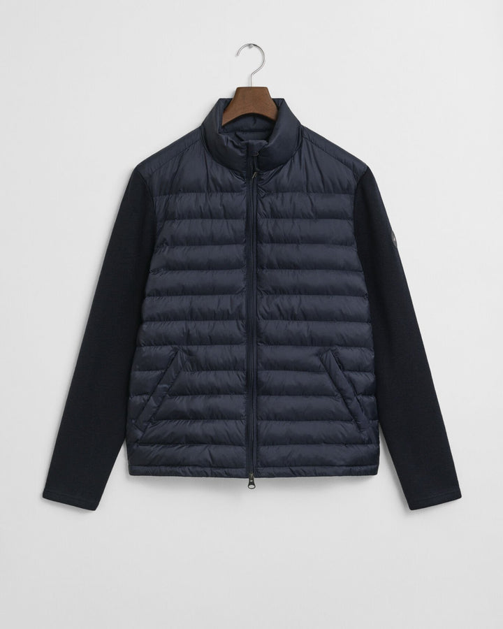 Image for GANT NAVY MIXED MEDIA JACKET | GANT | Morans Menswear
