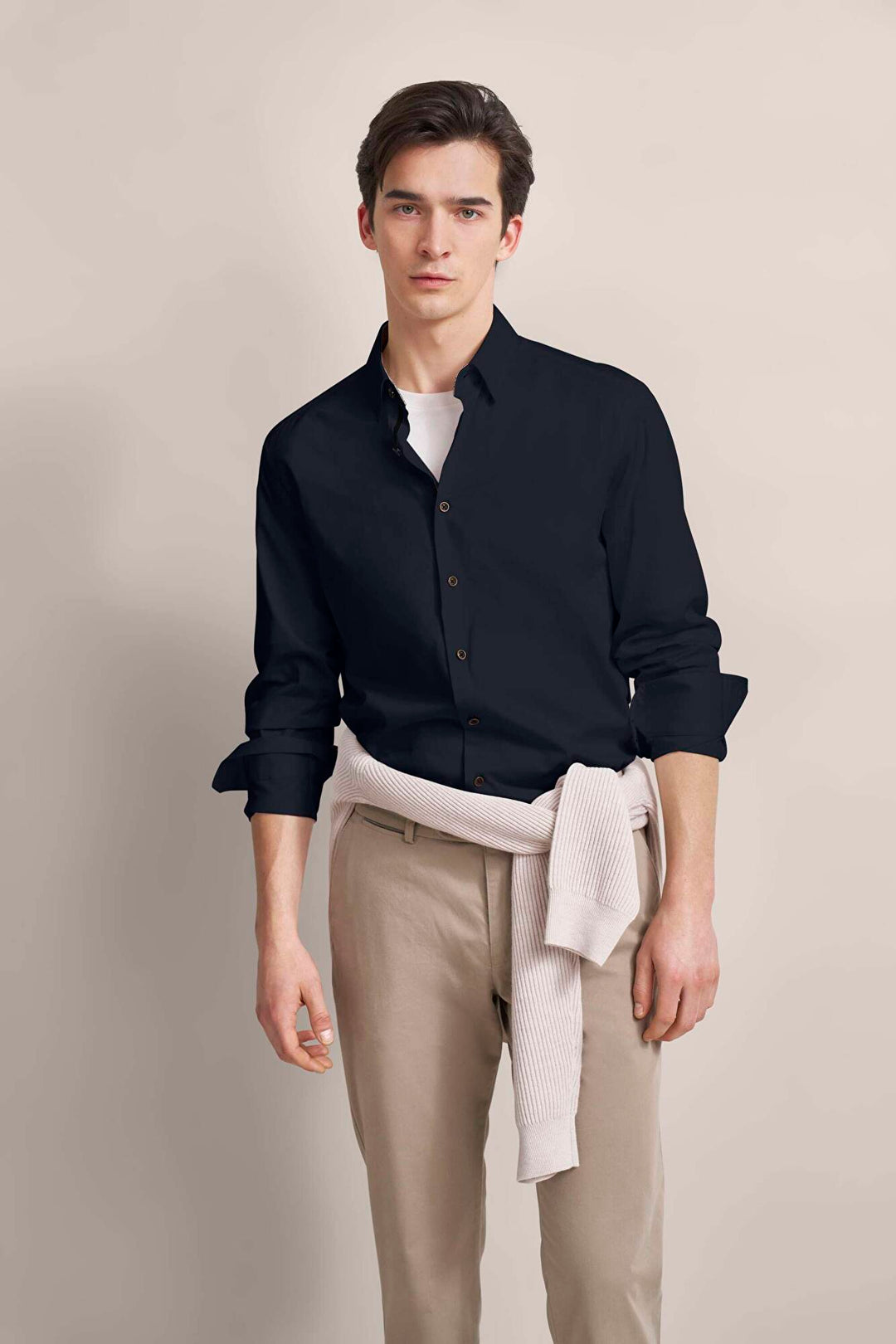 Image for BUGATTI NAVY SHIRT | Bugatti | Morans Menswear