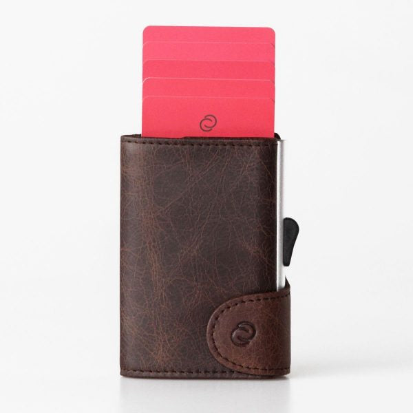 Image for C-SECURE VINTAGE BROWN WALLET | C-Secure Wallets | Morans Menswear