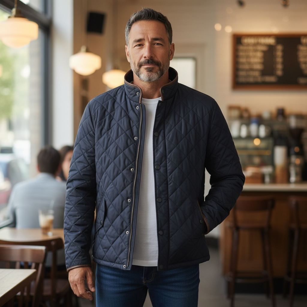 Image for BARBOUR POWELL QUILTED JACKET | Barbour | Morans Menswear