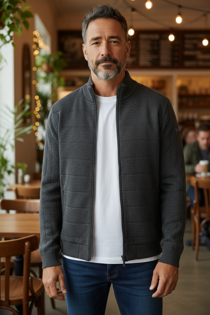 Image for BUGATTI GREY HYBRID JACKET | Bugatti | Morans Menswear