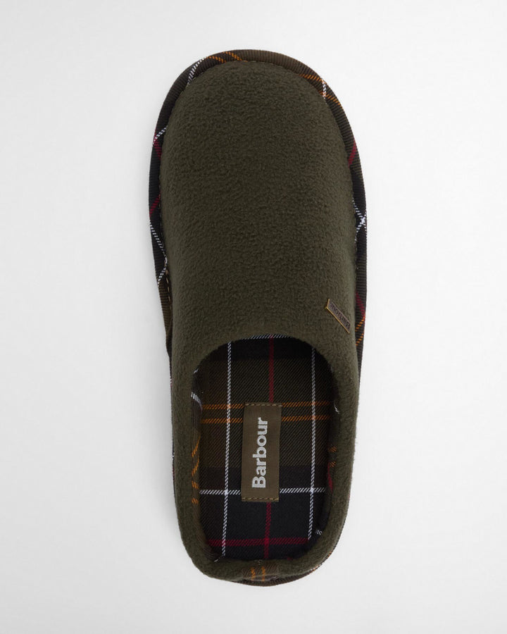 Image for BARBOUR HEXHAM OLIVE SLIPPERS | Barbour | Morans Menswear