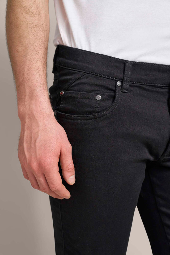 Image for BUGATTI  BLACK TAPPERED JEANS | Bugatti | Morans Menswear