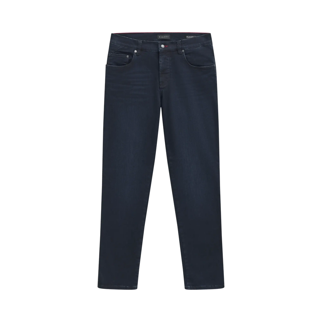 Image for BUGATTI BLUE/BLACK TAPPERED FIT  JEANS | Bugatti | Morans Menswear