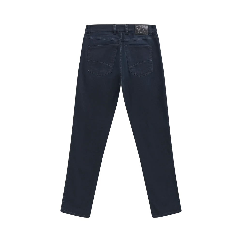Image for BUGATTI BLUE/BLACK TAPPERED FIT  JEANS | Bugatti | Morans Menswear