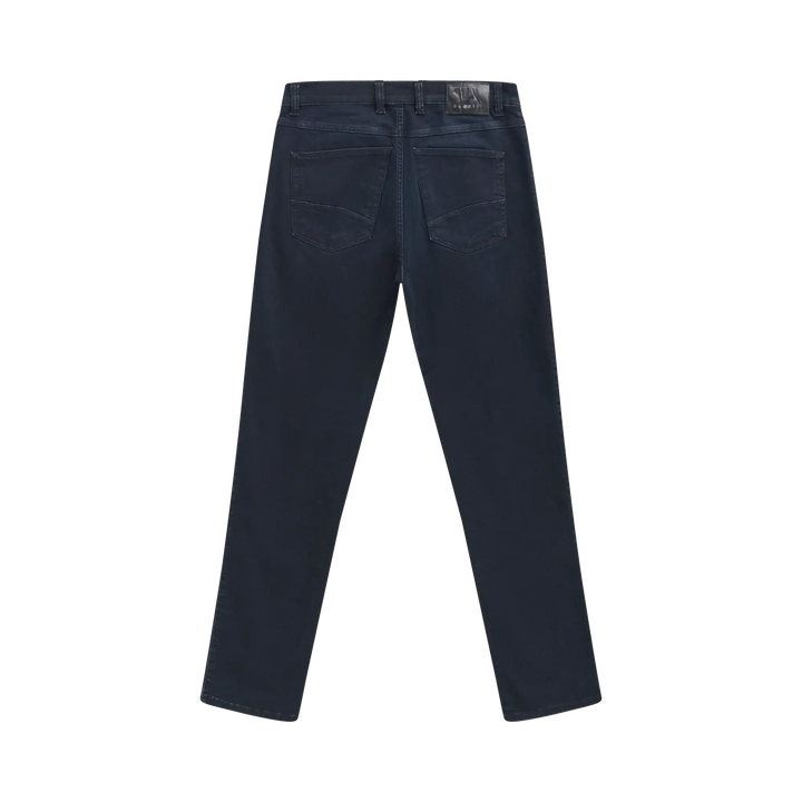 Image for BUGATTI BLUE/BLACK TAPPERED FIT  JEANS | Bugatti | Morans Menswear