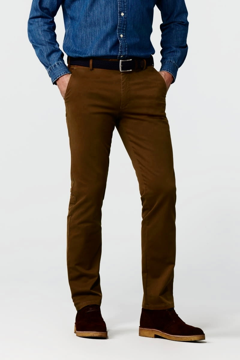 Image for MEYER OSLO BROWN CHINOS | Meyer Chinos | Morans Menswear
