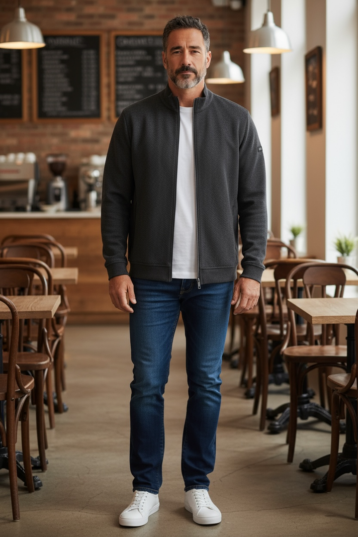 Image for BUGATTI ZIPPED SWEATSHIRT | Bugatti | Morans Menswear