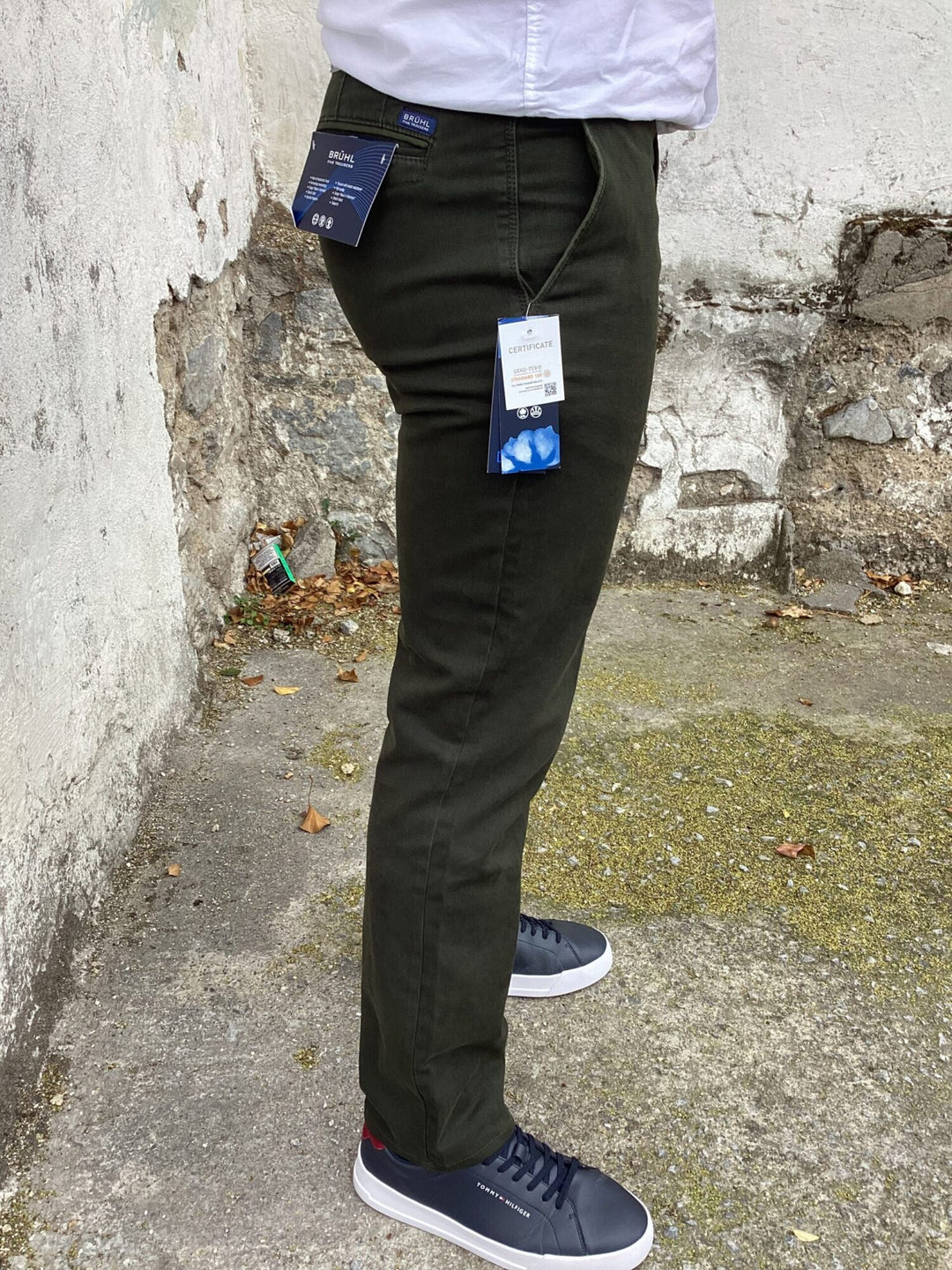 Image for BRUHL VENEICE KHAKI CHINOS | Bruhl Chinos | Morans Menswear