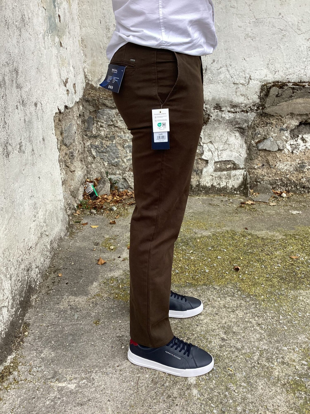 Image for BRUHL VENEICE BROWN CHINOS | Bruhl Chinos | Morans Menswear