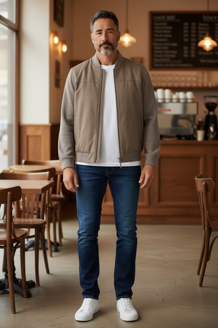 Image for BUGATTI BROWN HYBRID JACKET | Bugatti | Morans Menswear