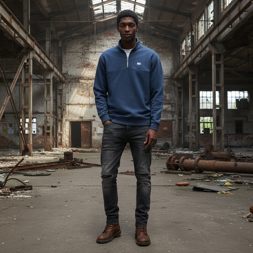 Image for TOMMY JEANS REG BADGE 1/4 ZIP | Tommy JEANS | Morans Menswear
