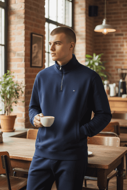 Image for Tommy Hilfiger Intechno Quarter Zip Sweat | Tommy Hilfiger | Morans Menswear