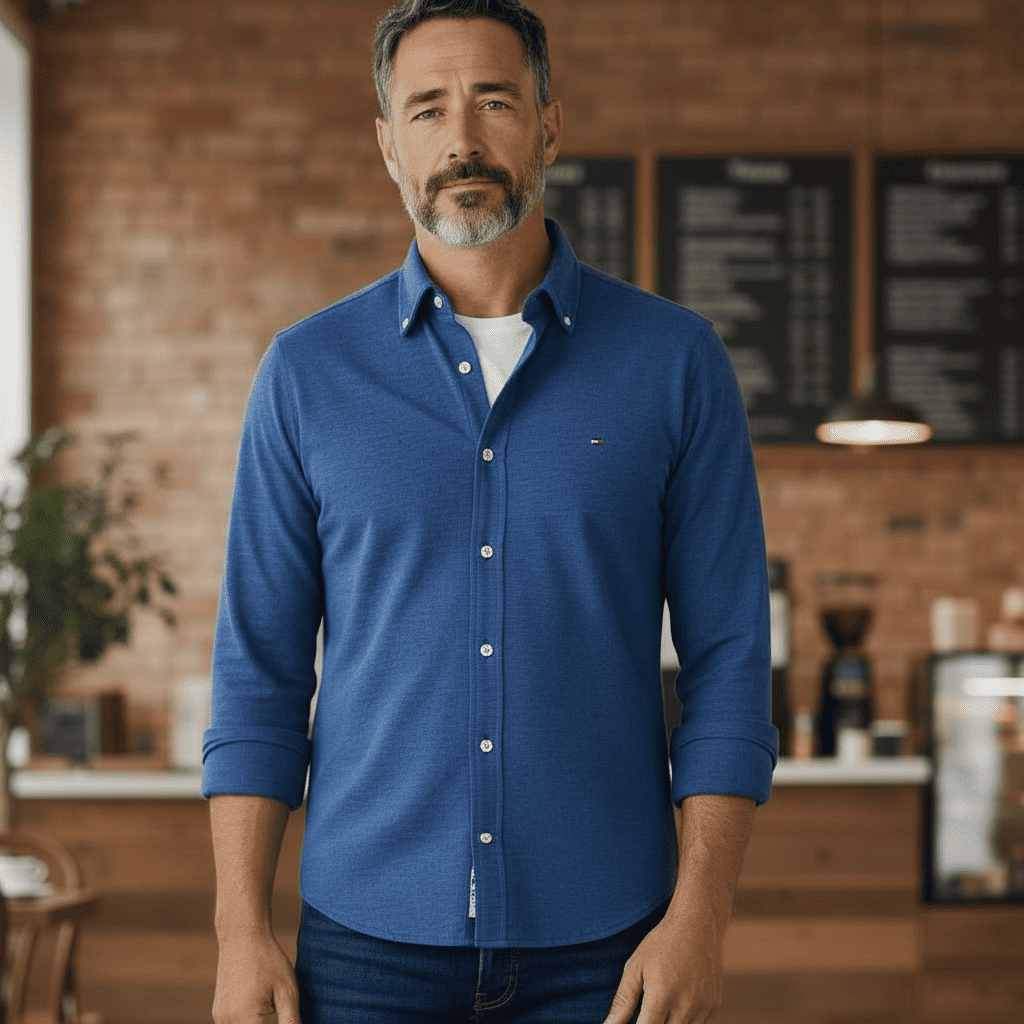 Image for TOMMY HILFIGER KNIT FEATHERWEIGHT SHIRT | Tommy Hilfiger | Morans Menswear