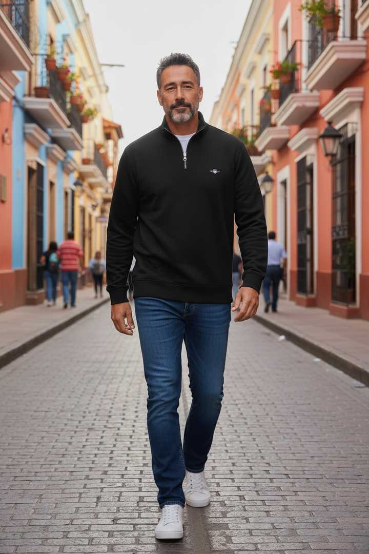 Image for GANT SHIELD 1/2 ZIP SWEAT | GANT | Morans Menswear